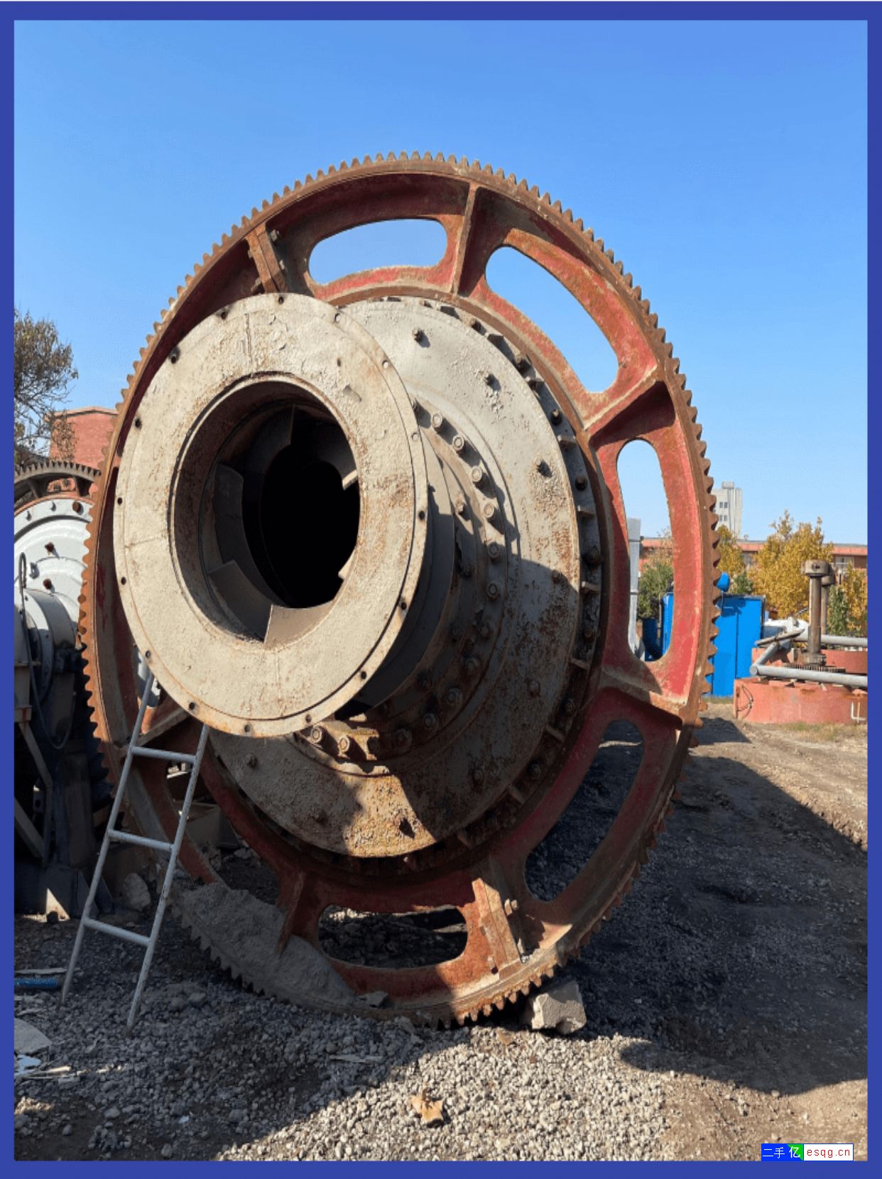 二手安装未用2.2x9.5米三仓球磨机-3