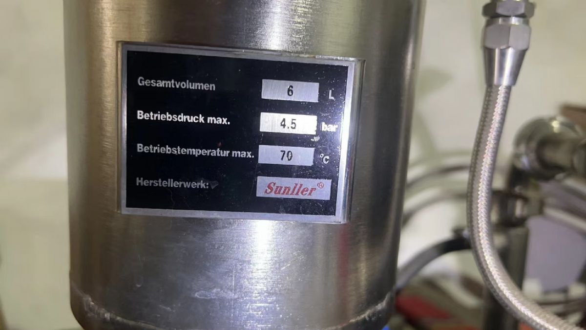 转让二手卧式砂磨机 一台容积6L上海森勒产陶瓷纳米-2