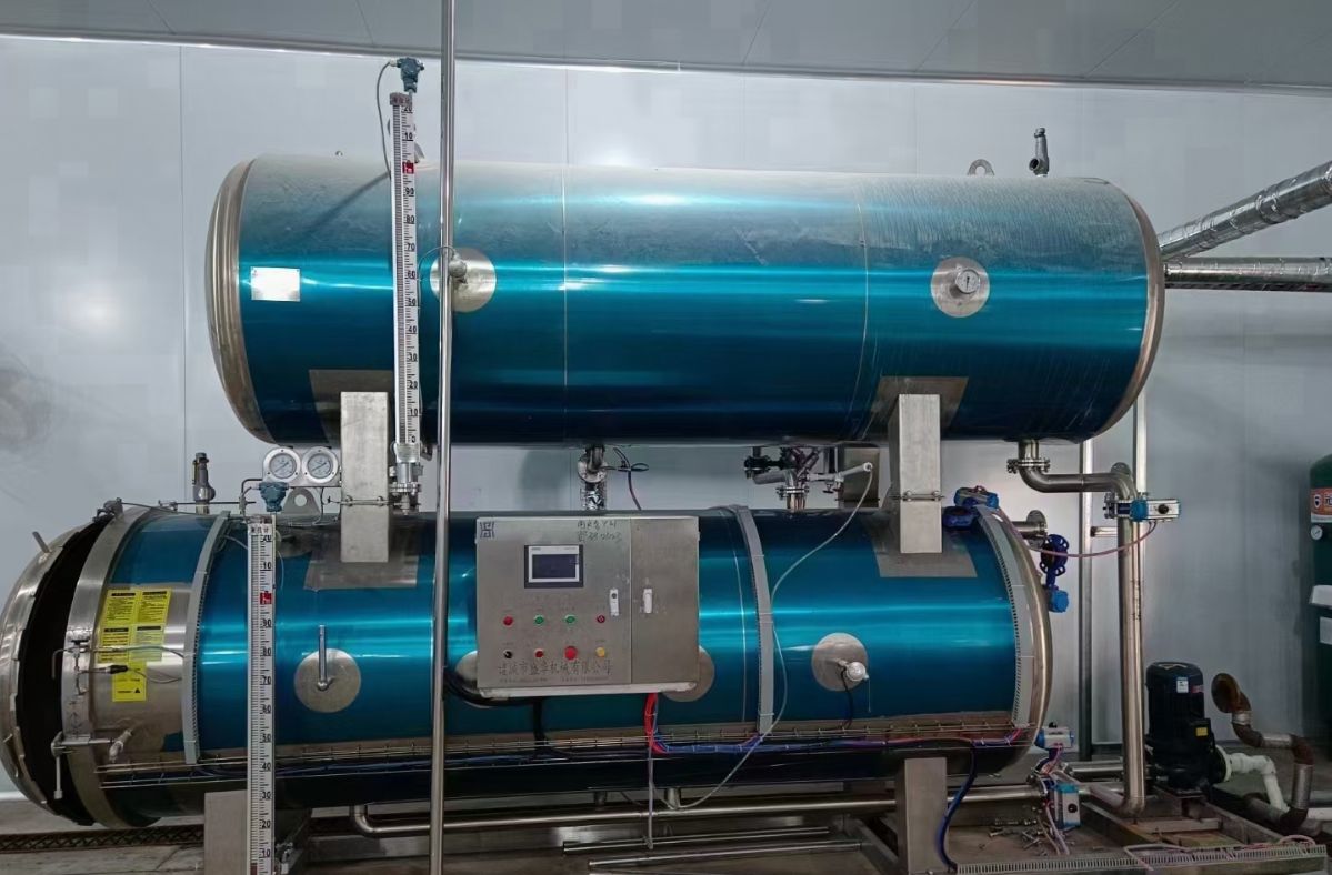 转让二手双层杀菌锅 一套容积4.5立方全自动双层杀-1