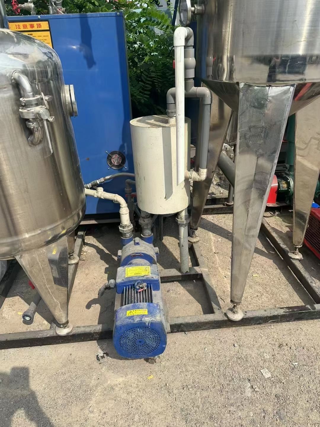转让二手浓缩蒸发器 一套容积500升单效浓缩蒸发器-2
