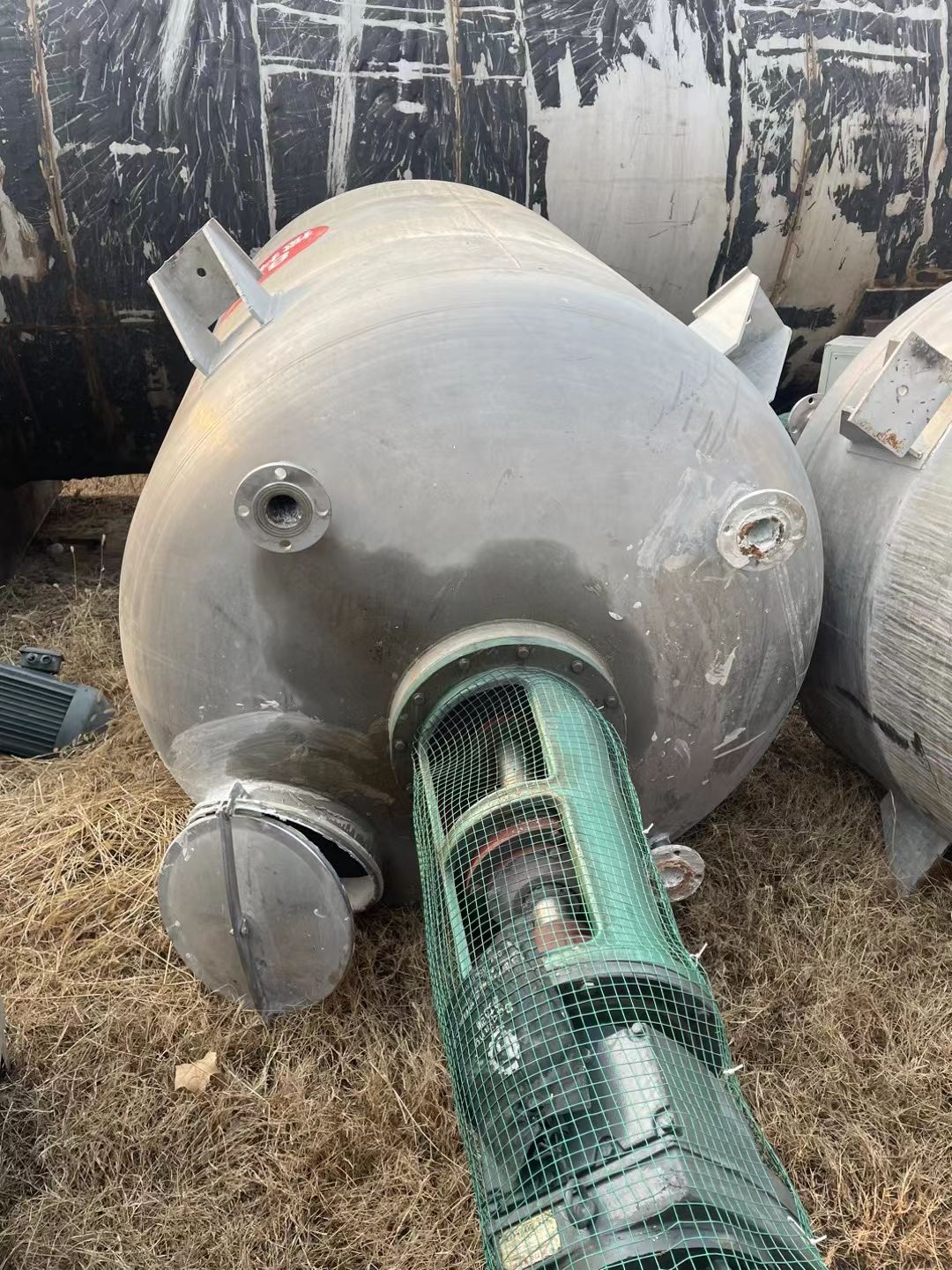 转让二手不锈钢搅拌罐 一台容积2立方上下封头不锈钢-1