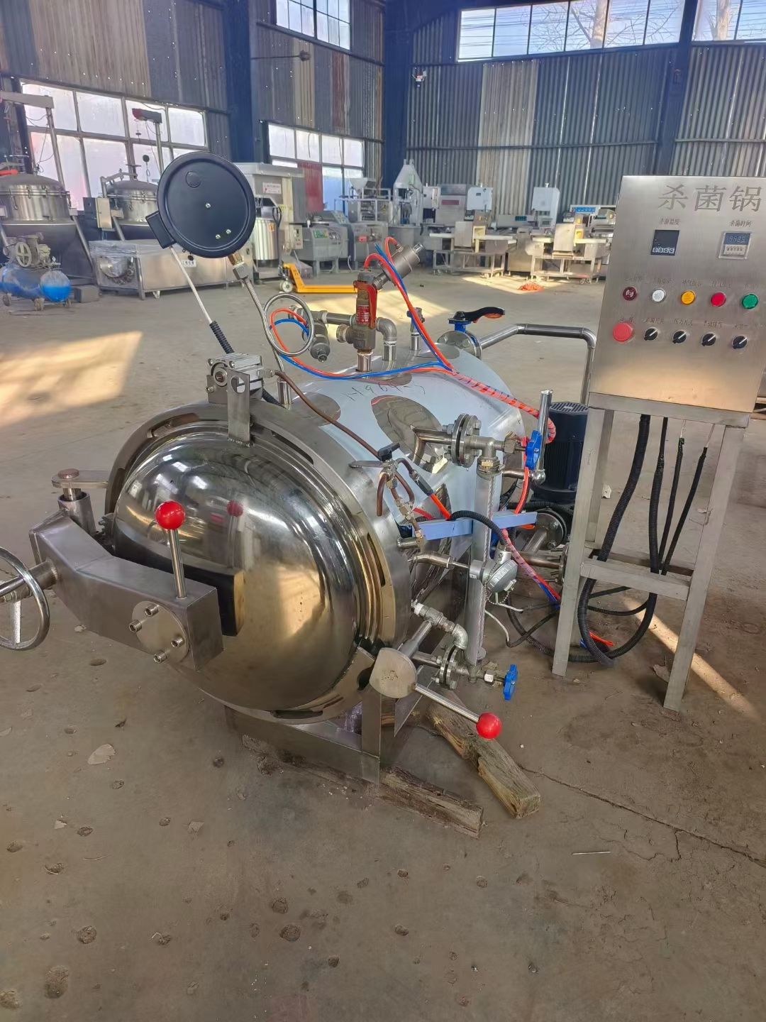 转让二手单层杀菌锅 一台容积0.19立方电加热单层-1