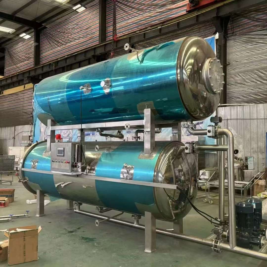 转让二手双层杀菌锅 一台容积4.5立方全自动上下双-1