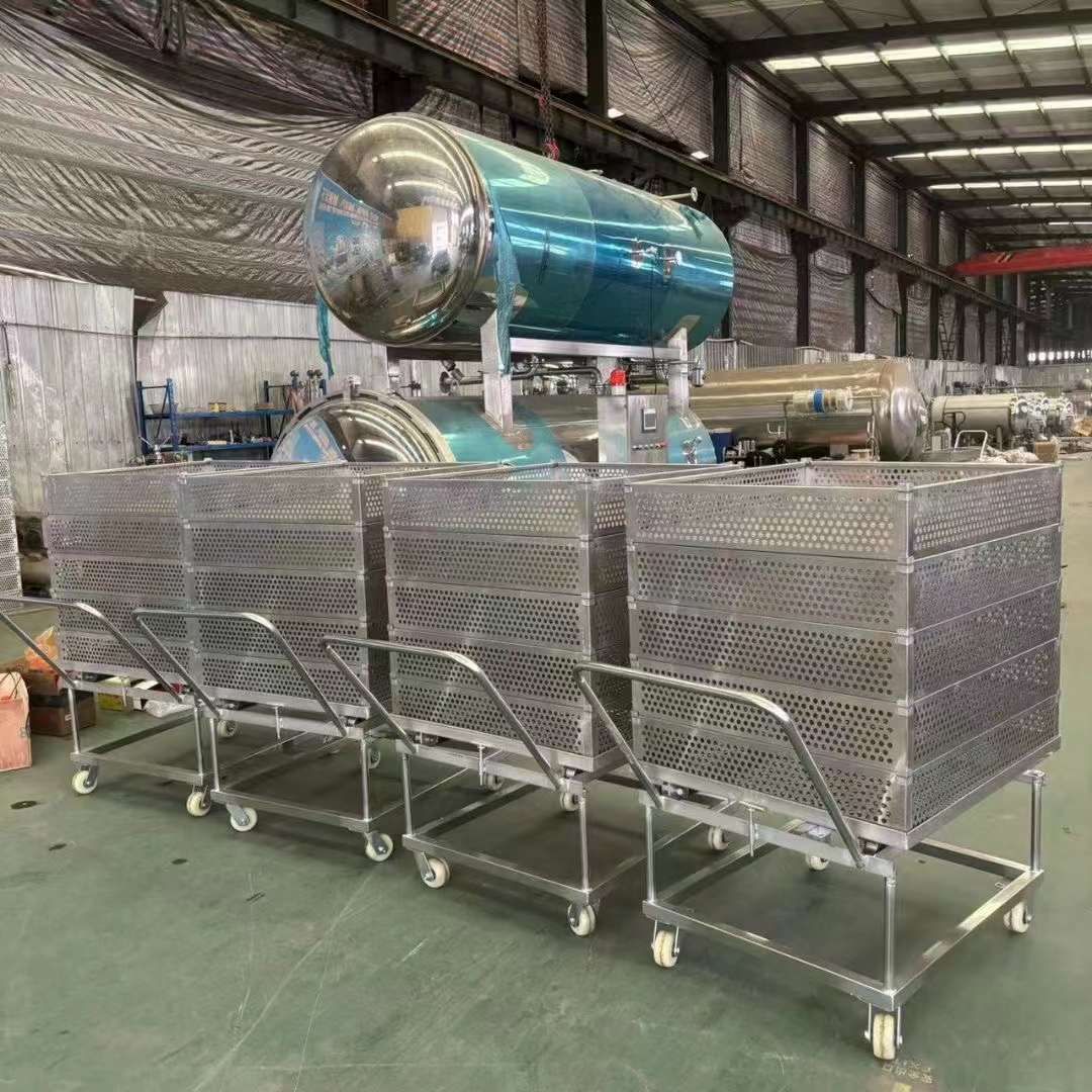 转让二手双层杀菌锅 一台容积4.5立方全自动上下双-2