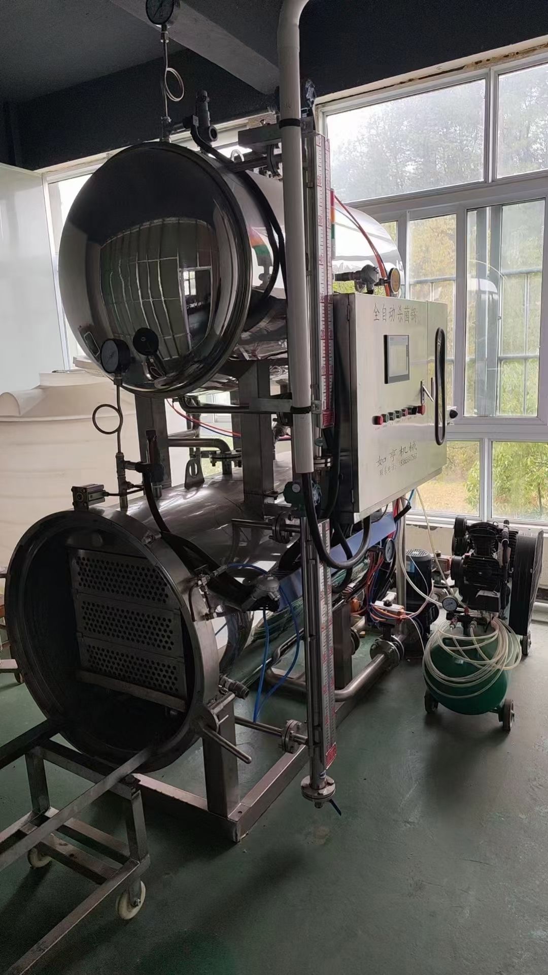 转让二手双层杀菌锅 一台容积0.55立方全自动双层-1