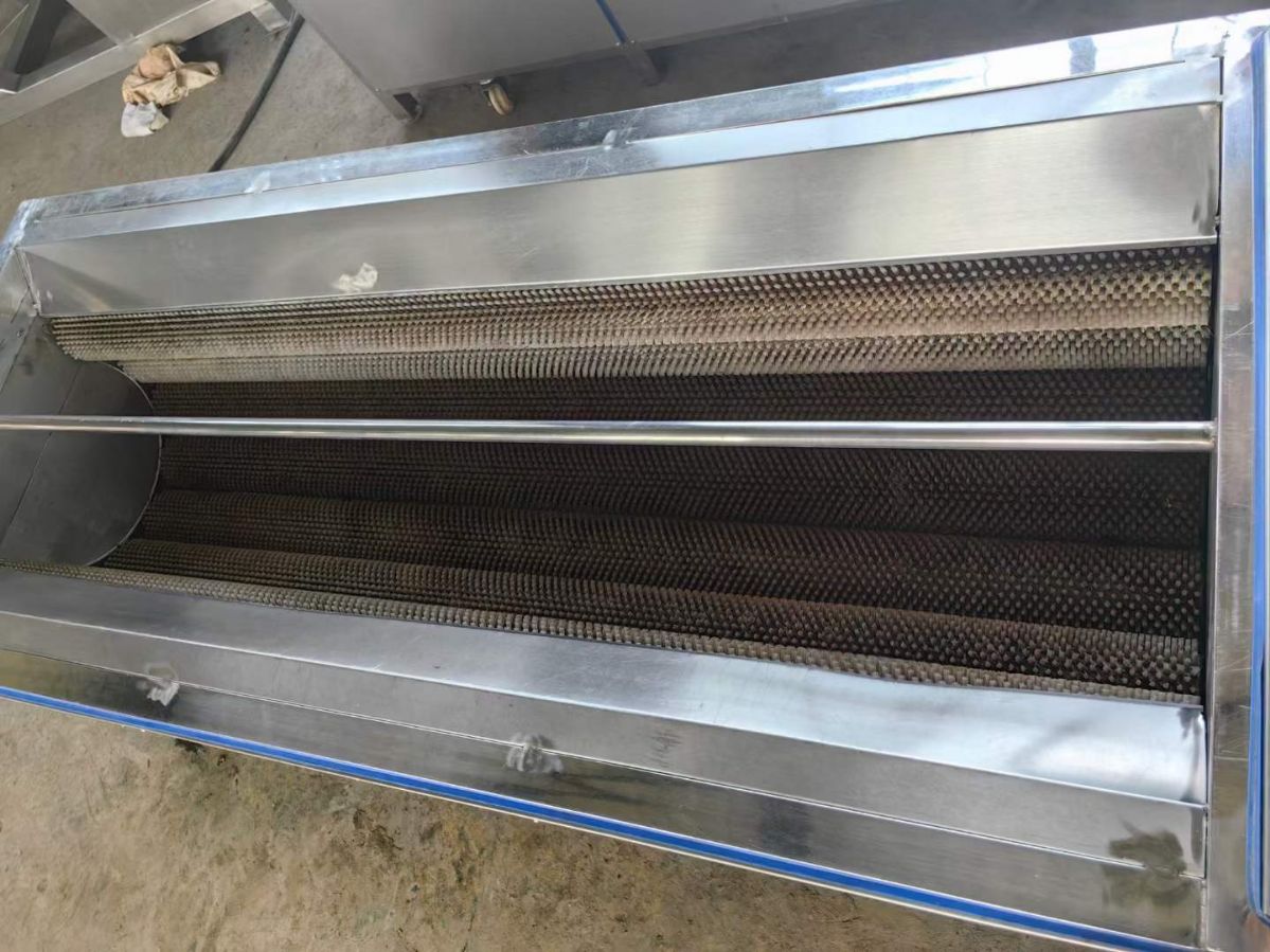 转让二手毛棍清洗机 一台长度1.9米9辊毛棍清洗机-2