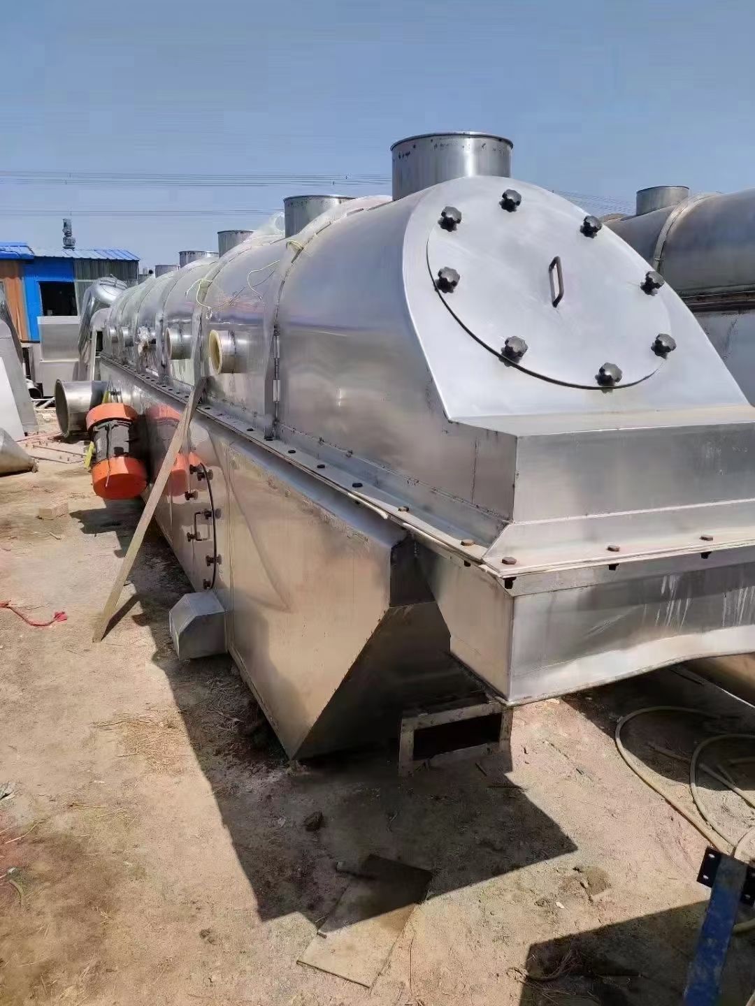 转让二手流化床干燥机 一套0.75米X8.5米鸡精-1