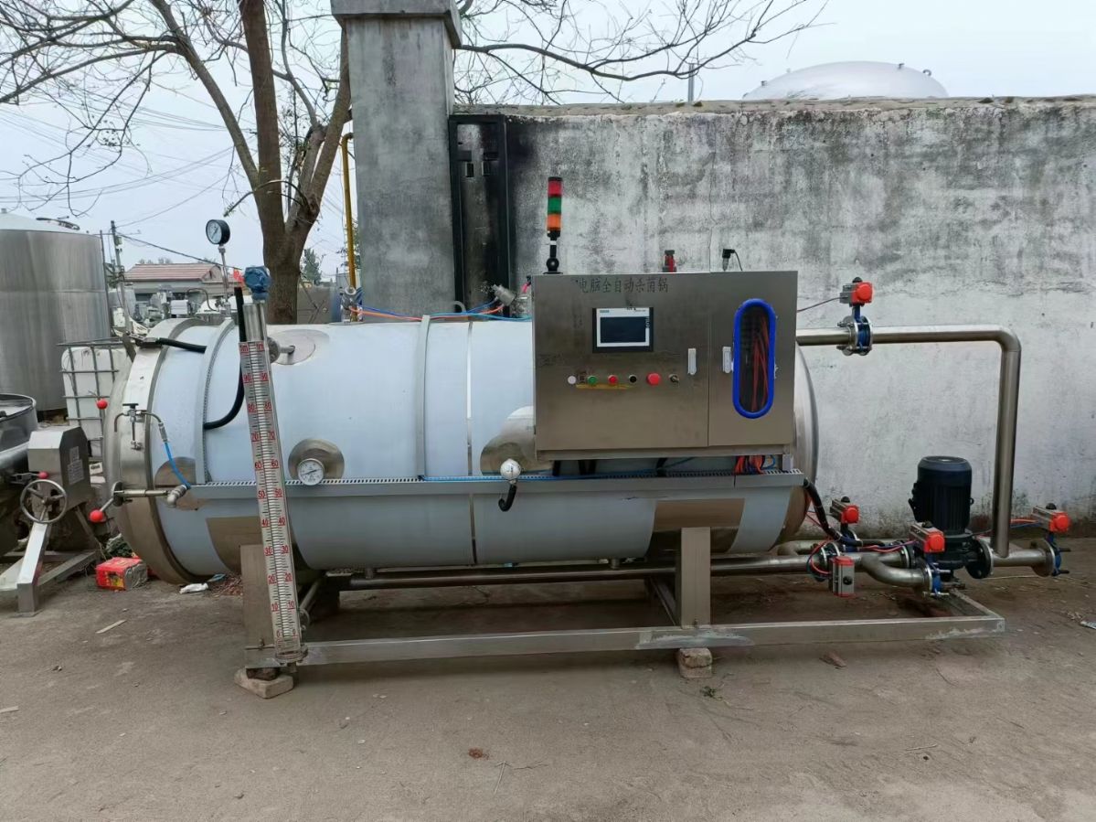 转让二手单层杀菌锅 一台2.12立方全自动单层蒸汽-1