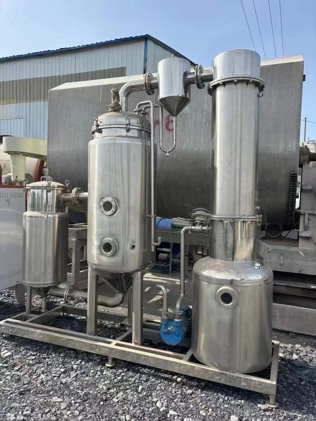 转让二手浓缩蒸发器 一套容积200L配蒸汽发生器单-1
