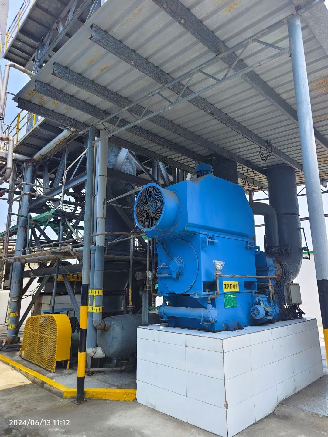 转让二手MVR蒸发器 一套8吨钛材MVR强制循环蒸-2