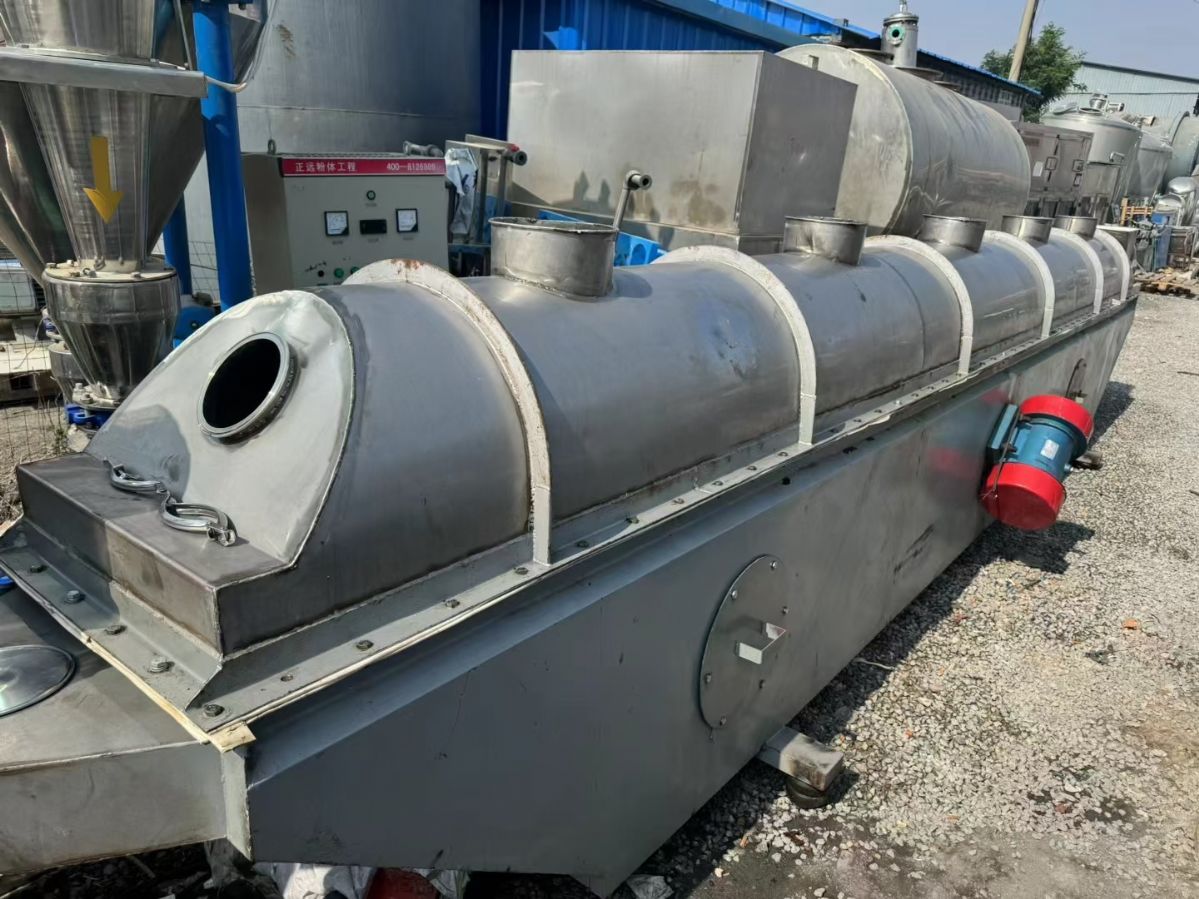 转让二手流化床干燥机 一套0.6米X7米食品级振动-1