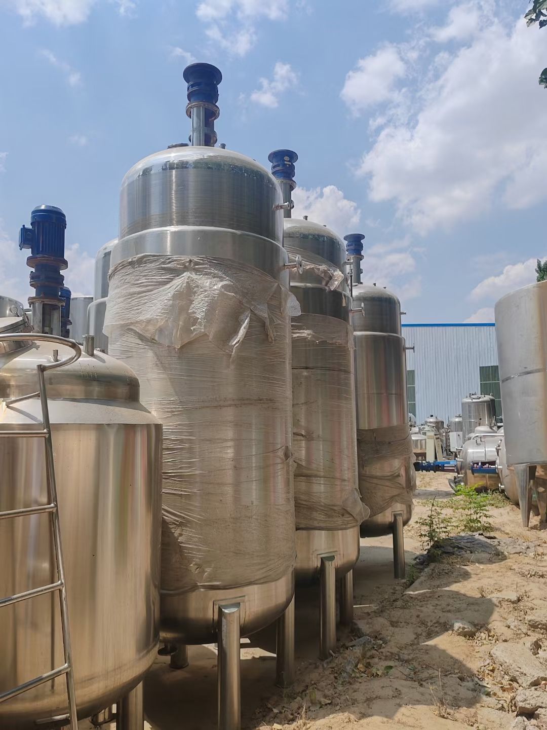 转让二手发酵罐 五台容积3000L内外抛光生物发酵-2