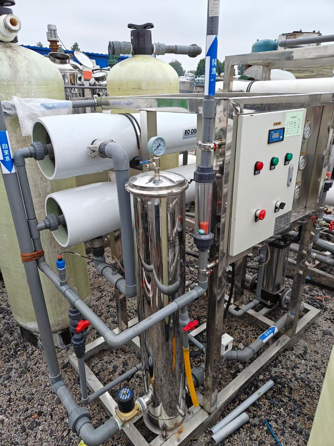 转让二手单机水处理 一台处理量2吨单机反渗透水处理-2