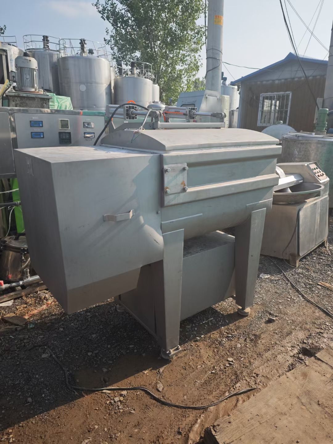 转让二手双轴拌馅机 一台400型苏州惠德产真空双轴-1