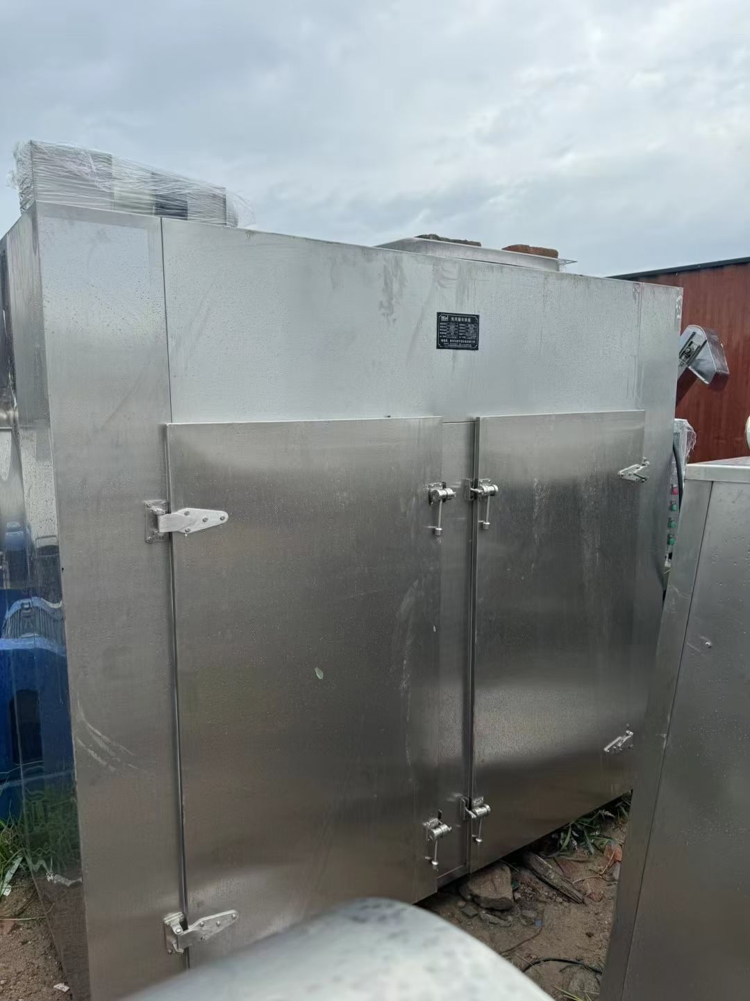 转让二手热风烘箱 一台48盘两门两车电加热循环烘箱-1