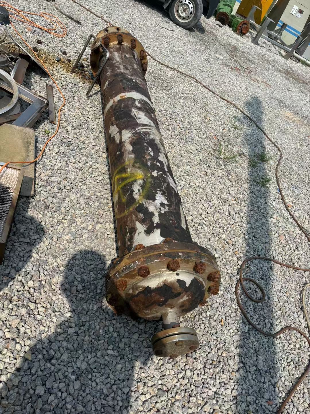 转让二手高压冷凝器 一台10平方全不锈钢高压列管冷-1