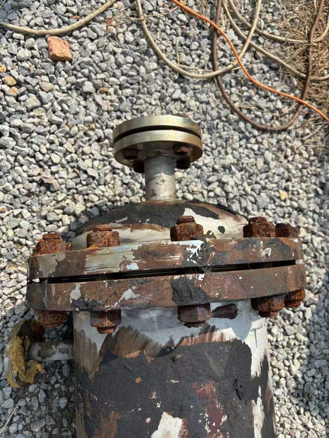 转让二手高压冷凝器 一台10平方全不锈钢高压列管冷-2