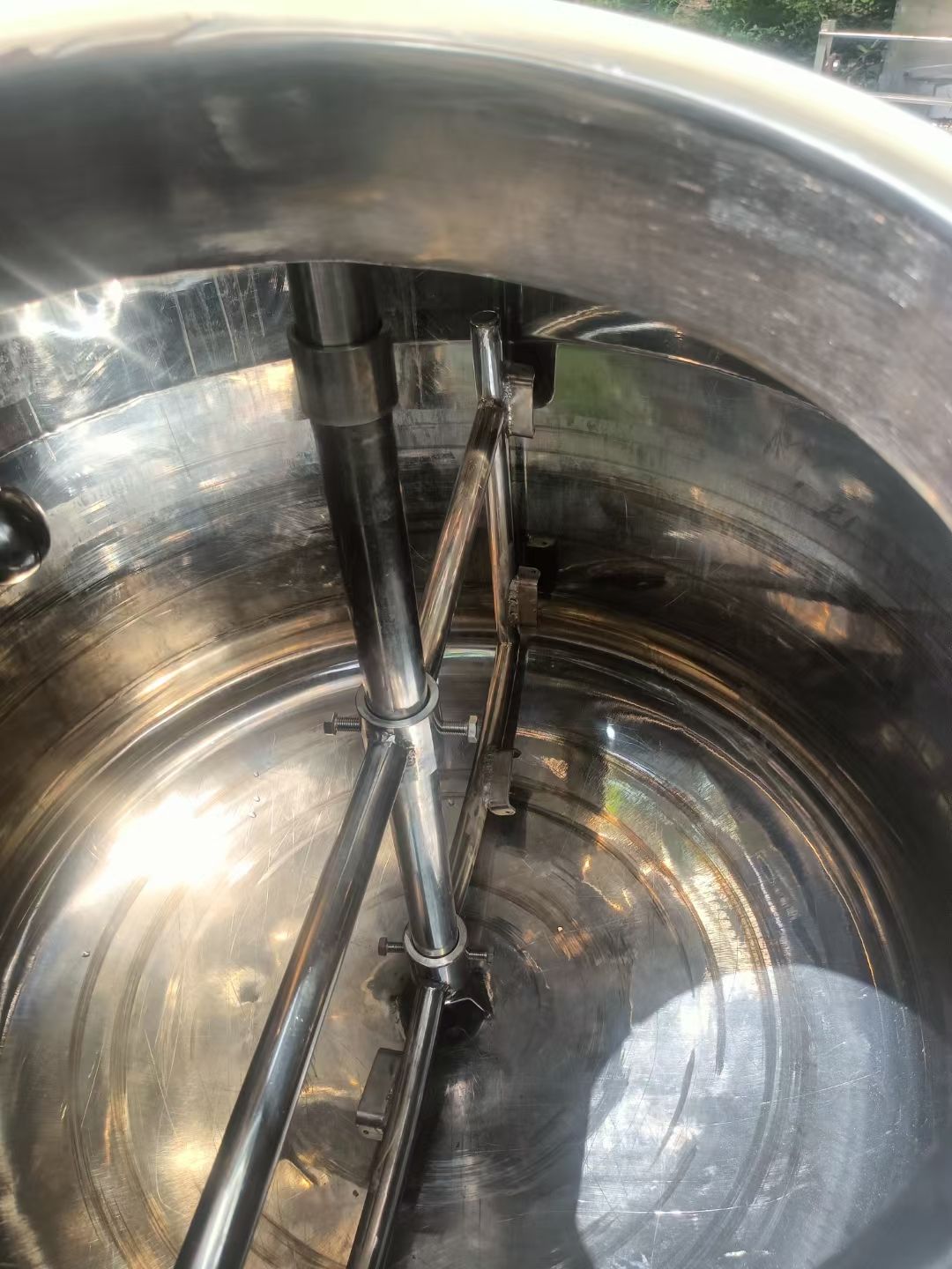 转让二手双层搅拌罐 一台容积500L内挂壁搅拌电加-2