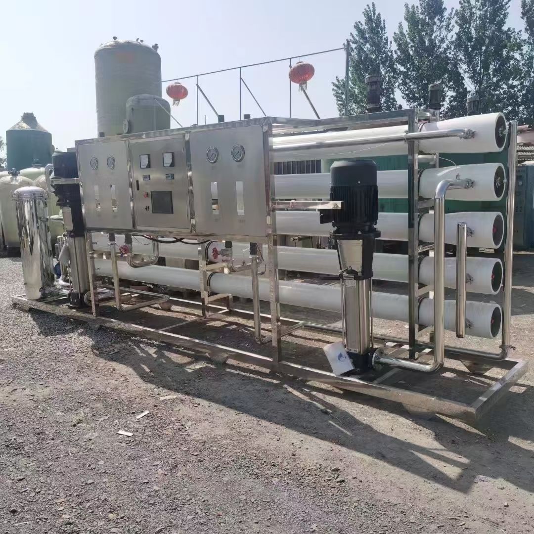 转让二手反渗透水处理 一套处理量10吨双机反渗透水-1