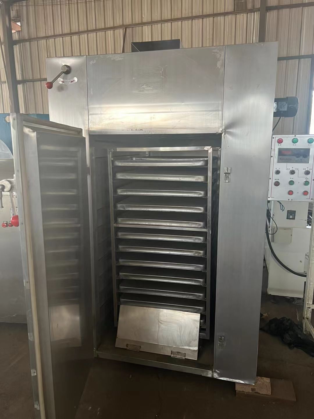转让二手热风烘箱 一台单门单车24盘电加热热风循环-2