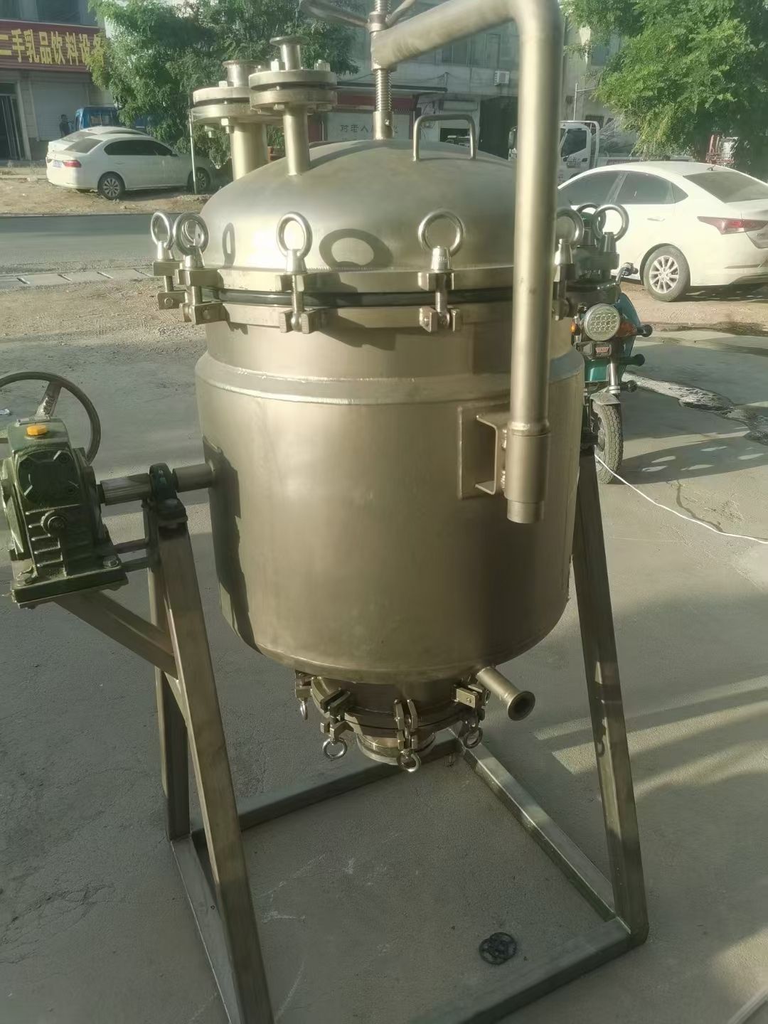 转让二手钛棒过滤器 一台34根管芯全钛材钛棒过滤器-2