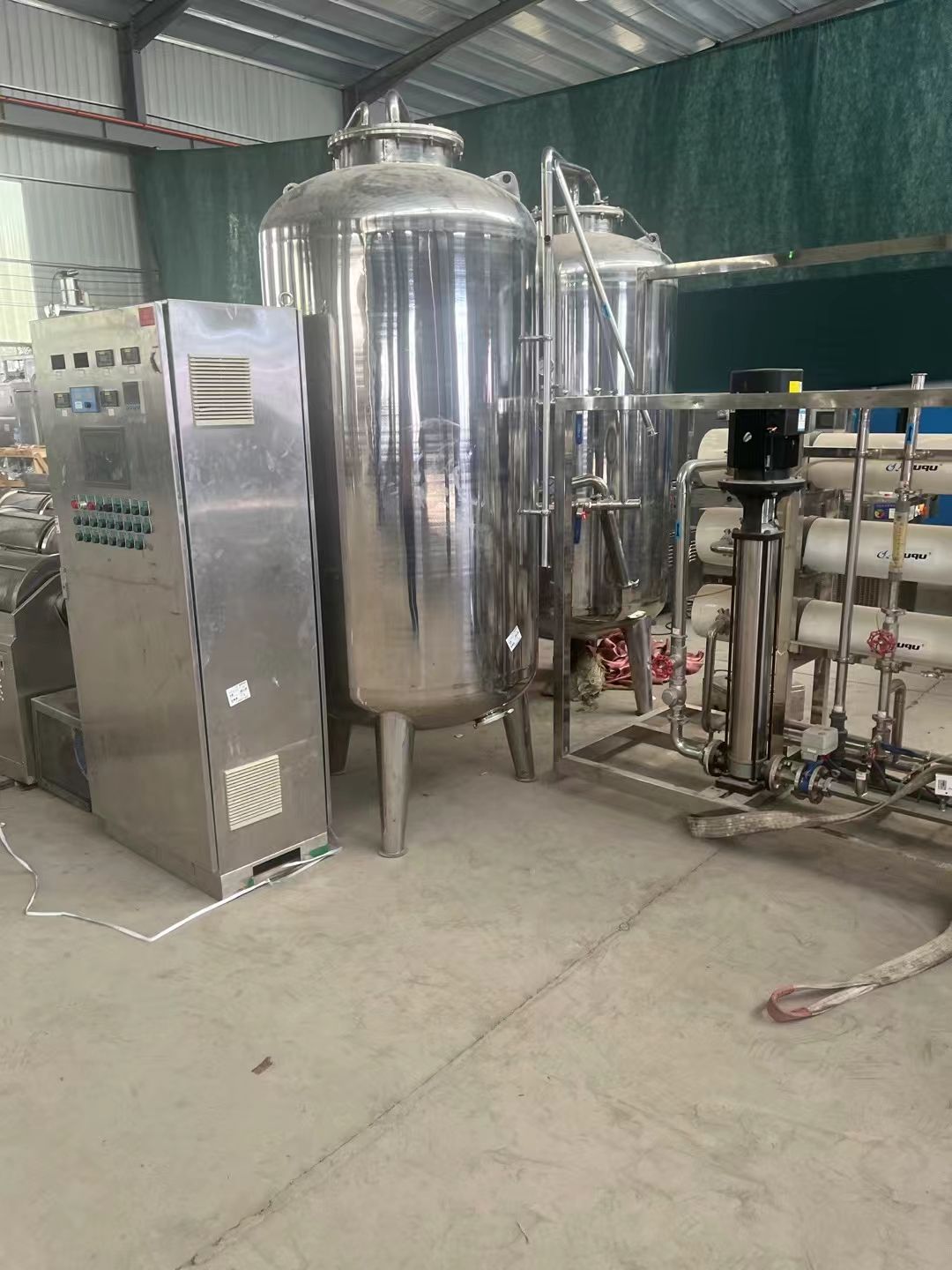 转让二手水处理 一套处理量3吨双机反渗透水处理-1