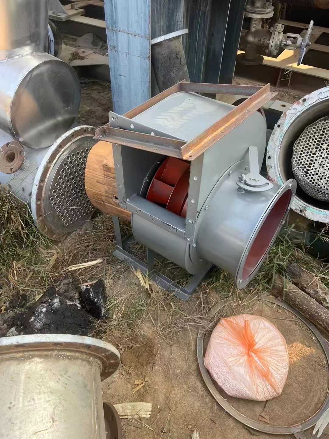 转让二手流化床干燥机 一套0.6米X6米全不锈钢流-1