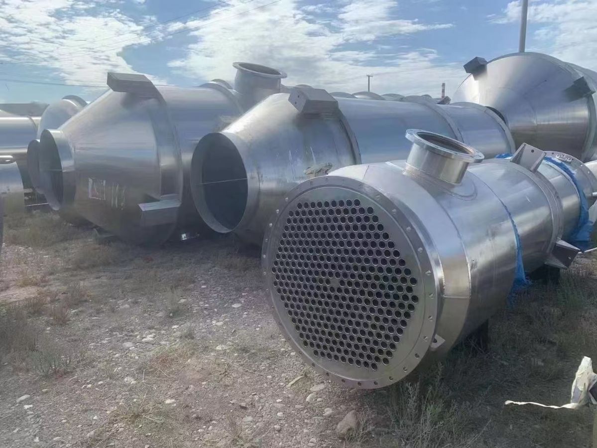 转让二手强制循环蒸发器 一套三效四体70吨食品级强-1