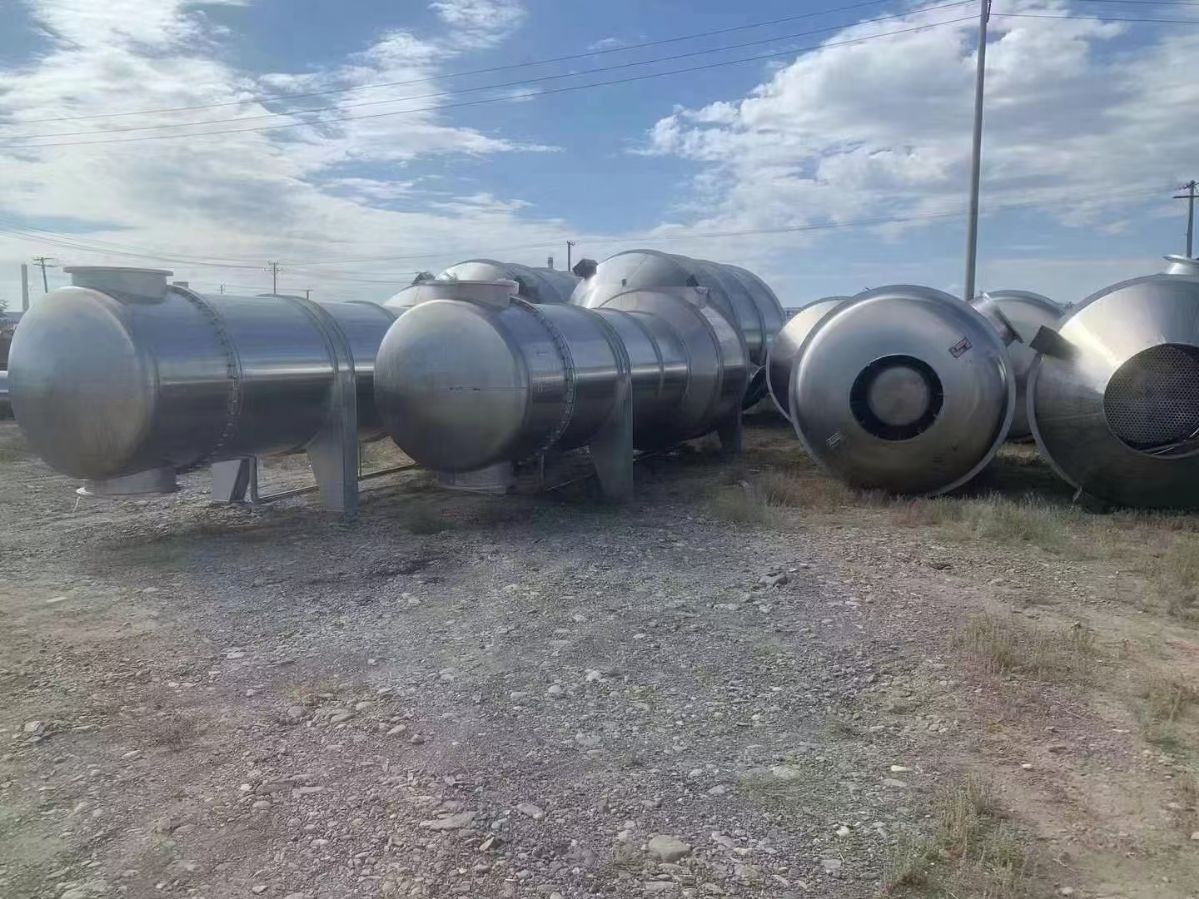 转让二手强制循环蒸发器 一套三效四体70吨食品级强-2