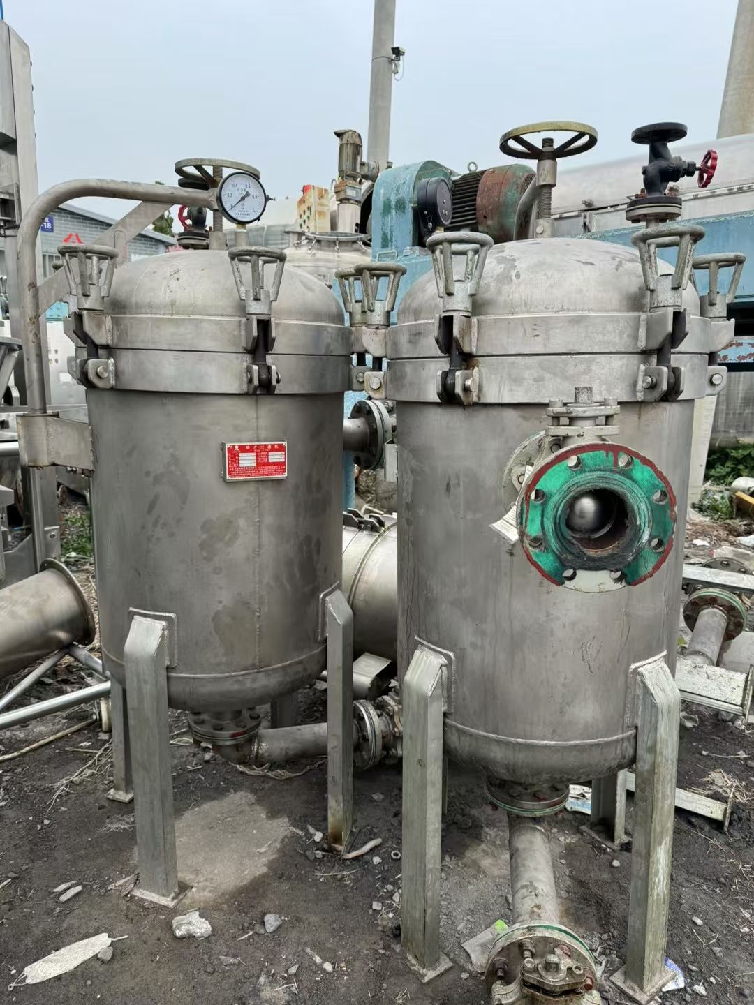 转让二手布袋过滤机 四台1.5平方3袋布袋过滤机-2
