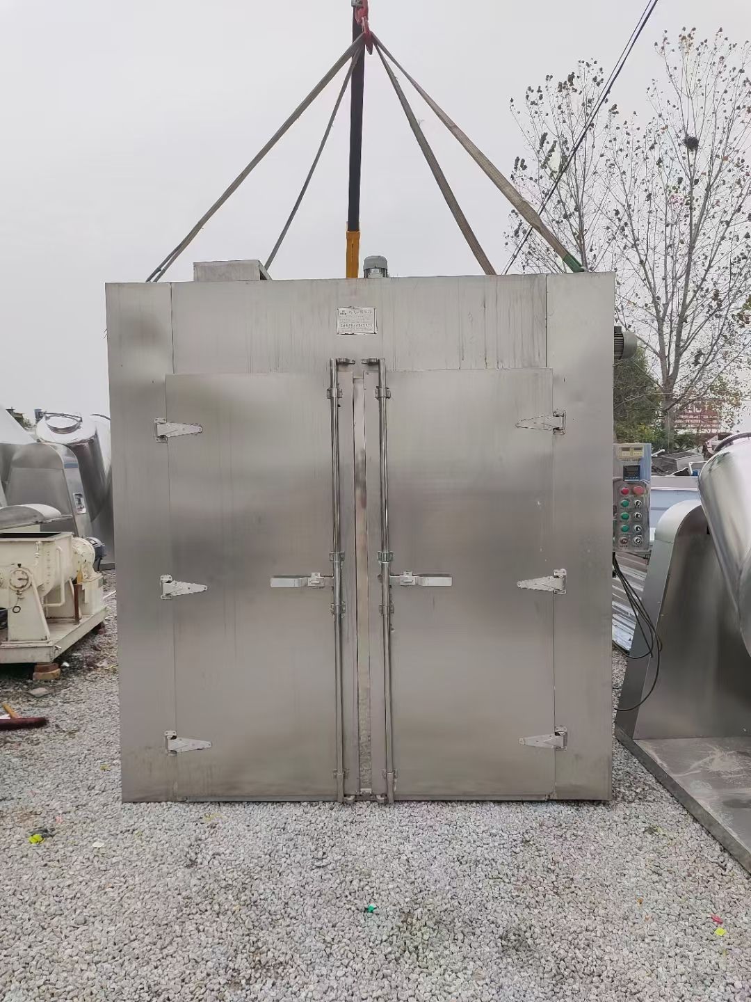 转让二手热风烘箱 一台两门四车96盘电加热循环烘箱-1