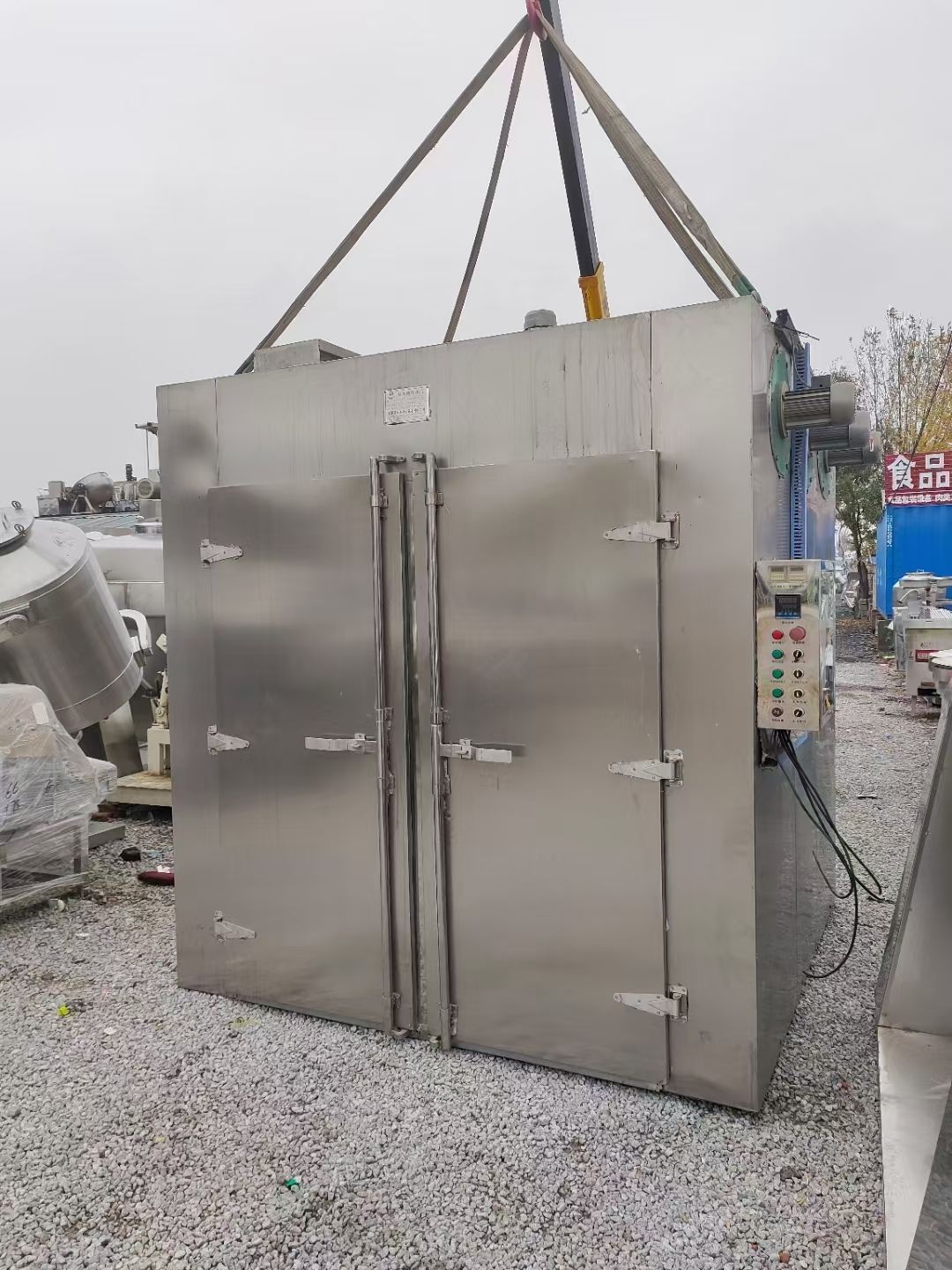 转让二手热风烘箱 一台两门四车96盘电加热循环烘箱-2
