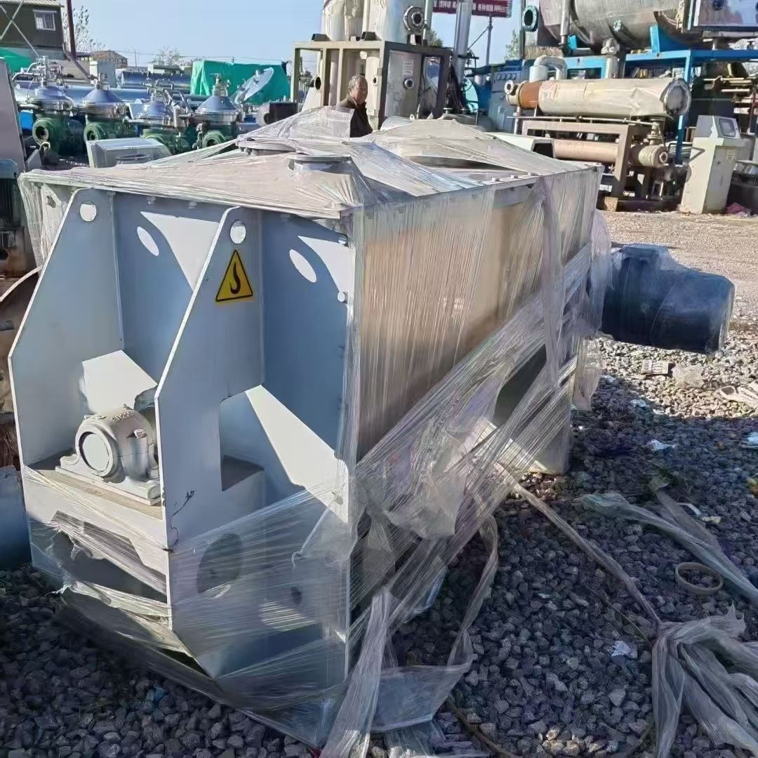 转让二手螺带混合机 两台容积1立方加重型卧式螺带混-2