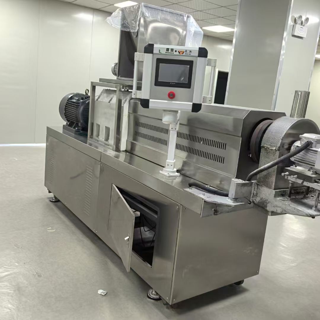 转让二手膨化机 一台65型双螺杆全自动卧式膨化机-2