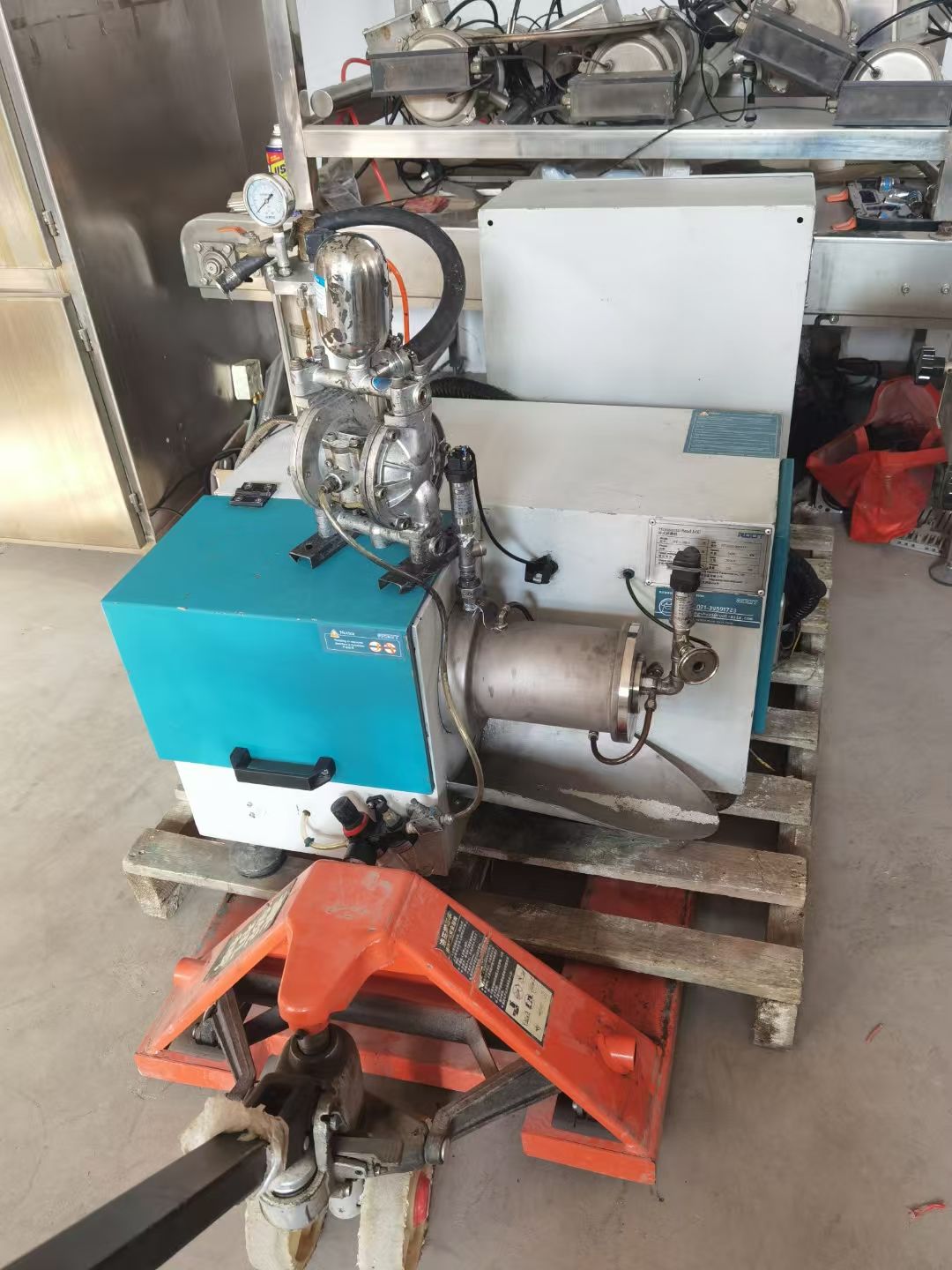 转让二手卧式砂磨机 一台容积1L实验型卧式陶瓷纳米-2