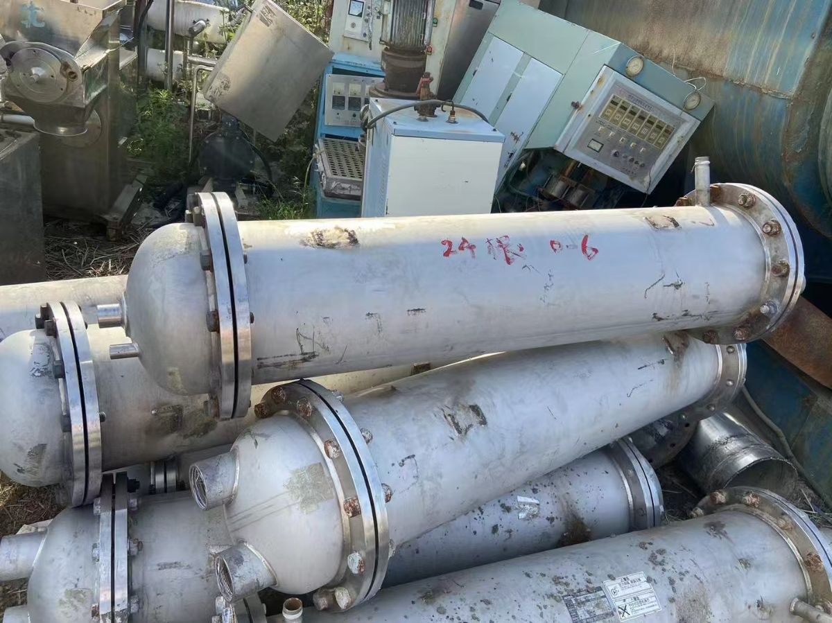 转让二手列管冷凝器 10根10平方全不锈钢列管式冷-1