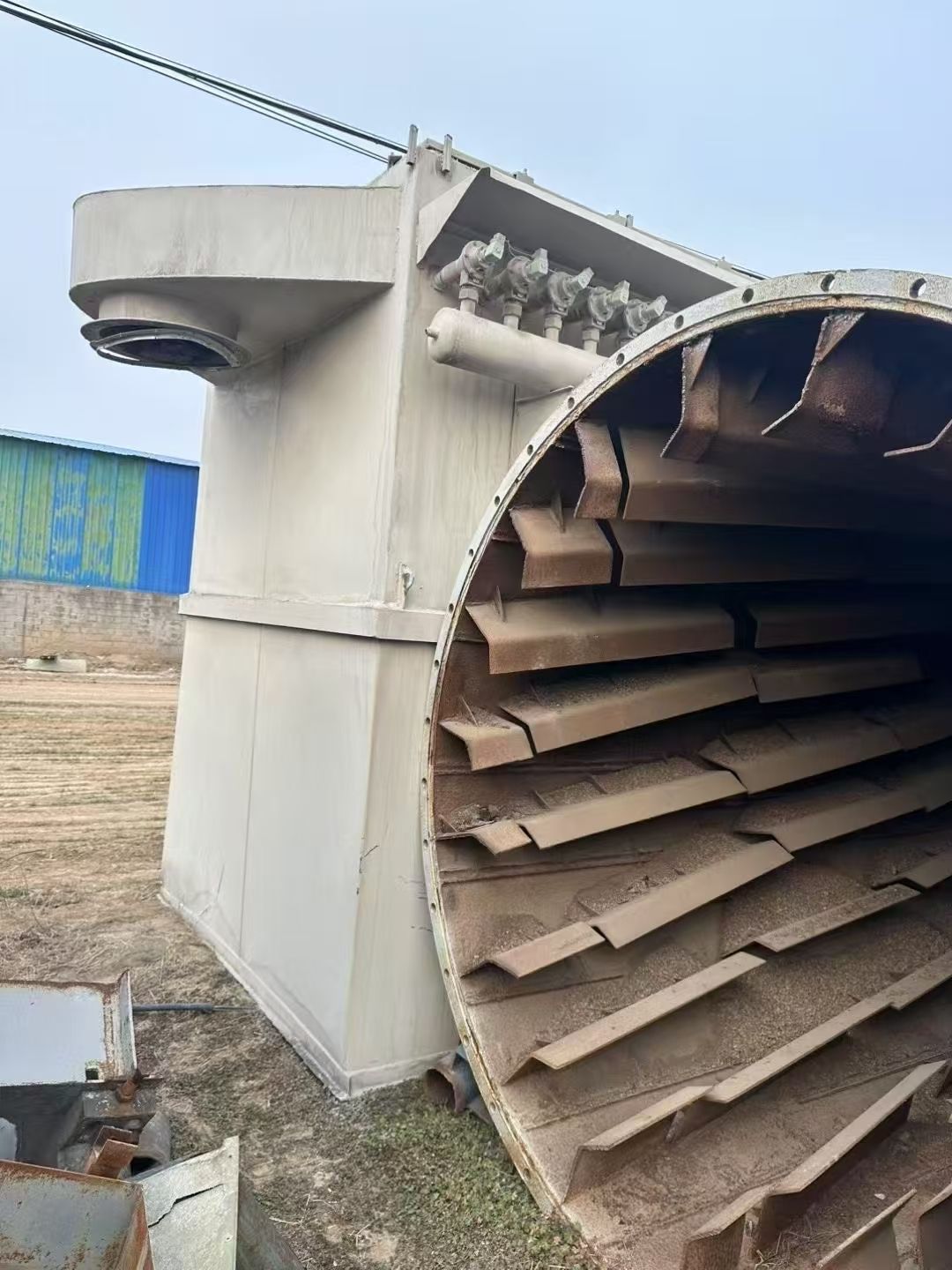 转让二手布袋除尘器 一套300袋风机22千瓦脉冲布-1