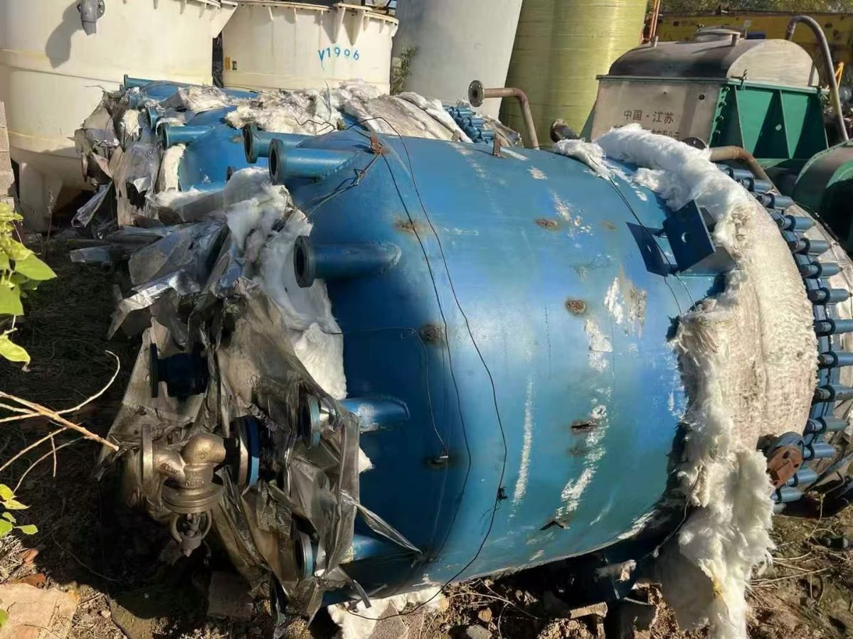 转让二手搪瓷反应釜 三台容积2000L电加热杨阳产-2