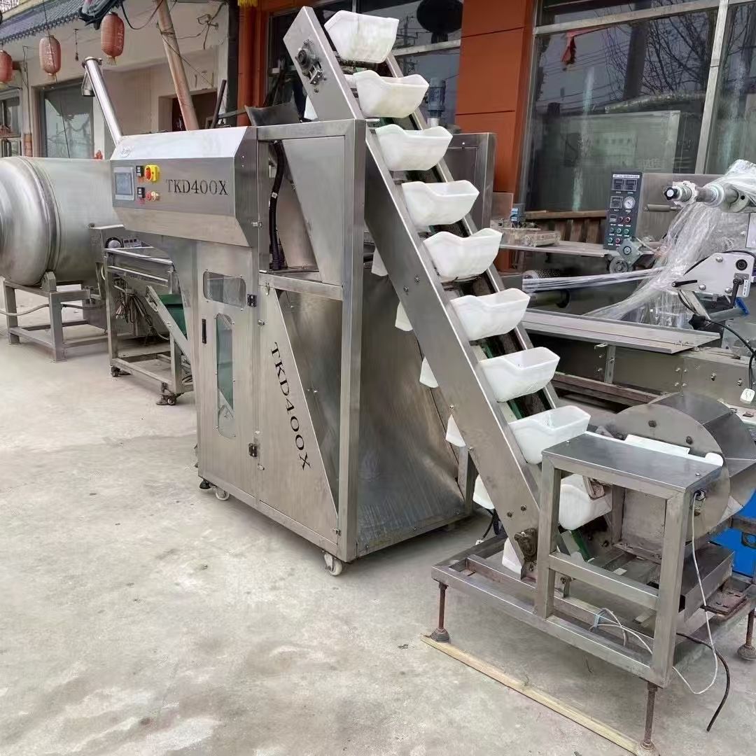 转让二手土豆粉包装机 一台400X型配带上料机土豆-2