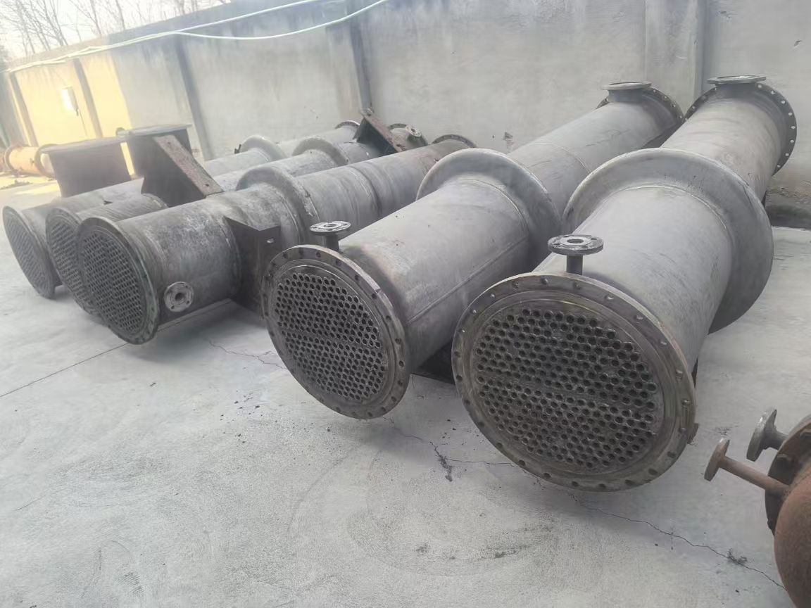 转让二手高压冷凝器 6台面积63平方全不锈钢列管高-1