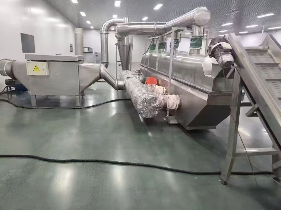 转让二手流化床干燥机 一套0.6米X6米食品级振动-2