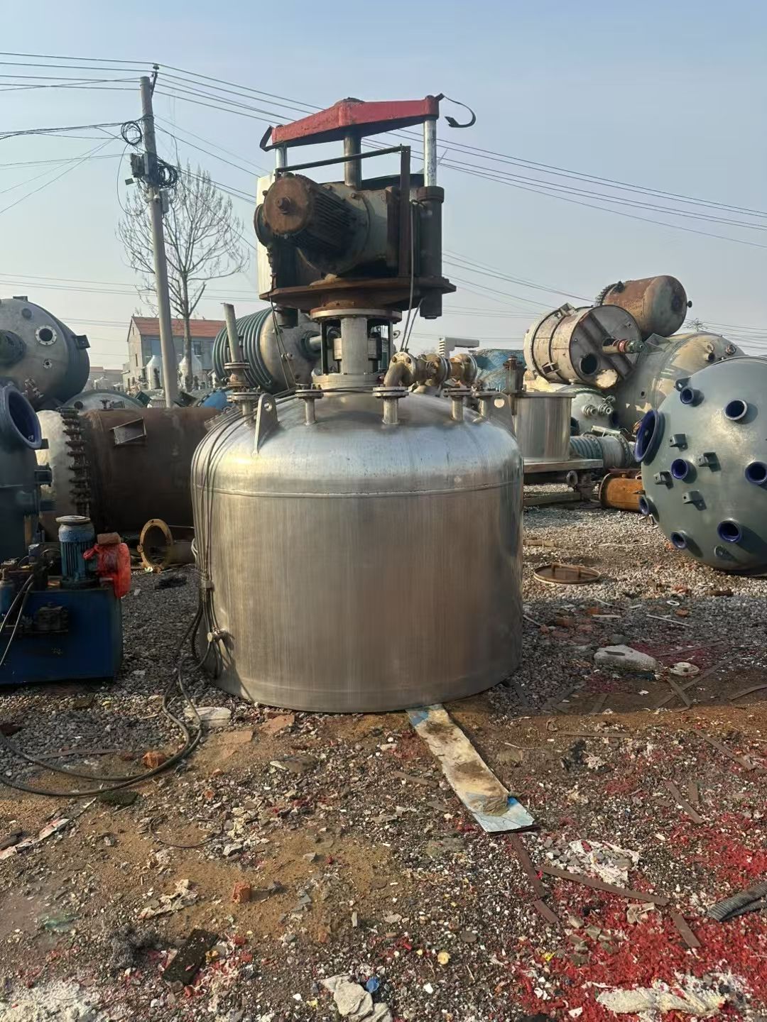 转让二手二合一过滤机 一台容积4.2立方二合一洗涤-1