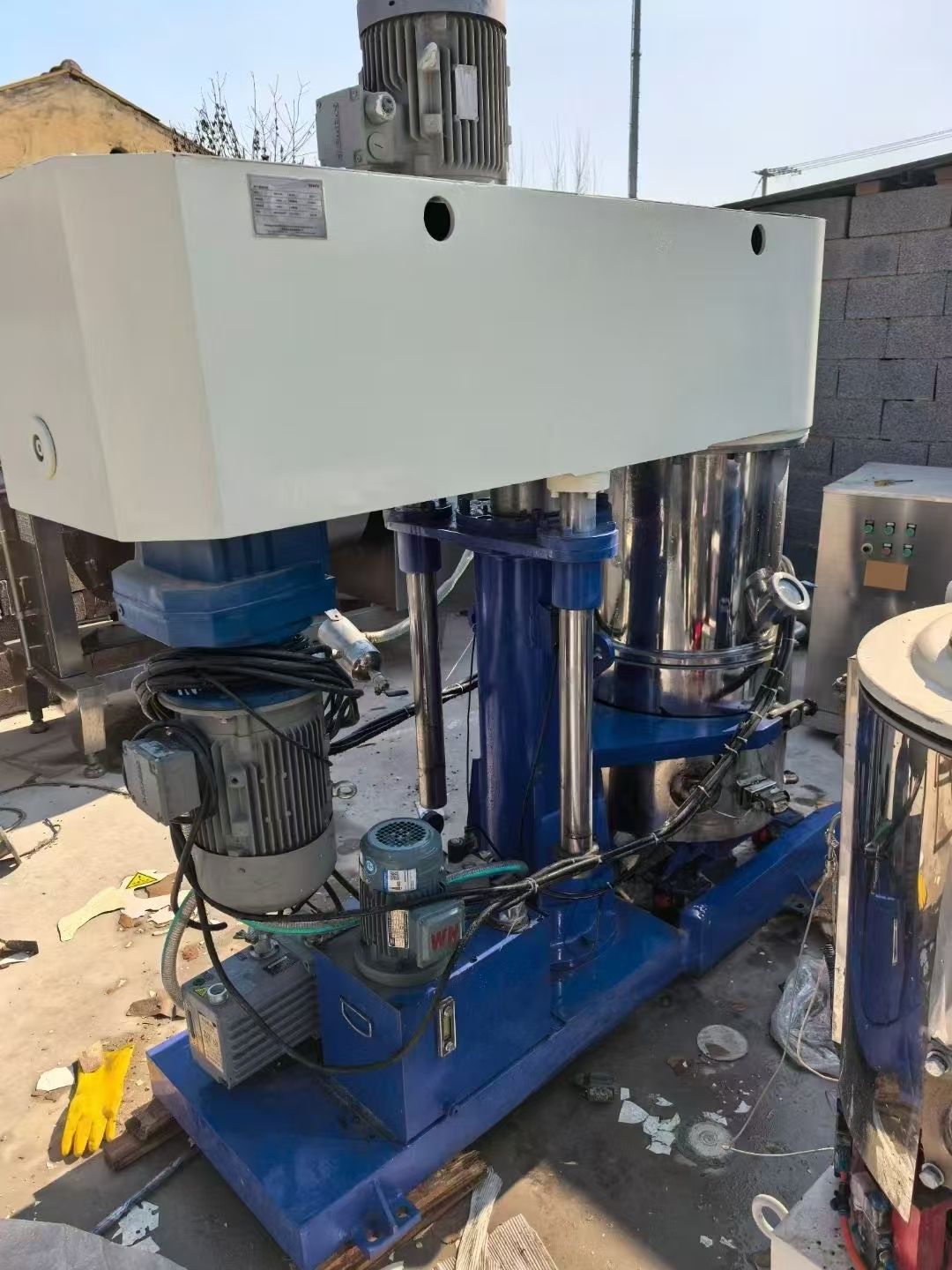 转让二手行星搅拌机 一台容积60L一机双缸双行星搅-2