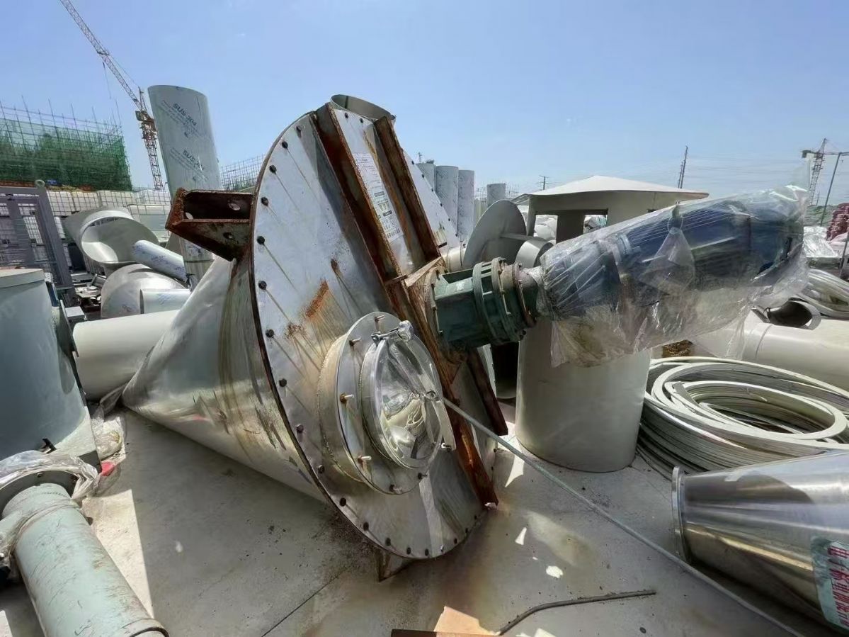 转让二手锥形混合机 容积3立方-4立方双螺旋锥形混-1