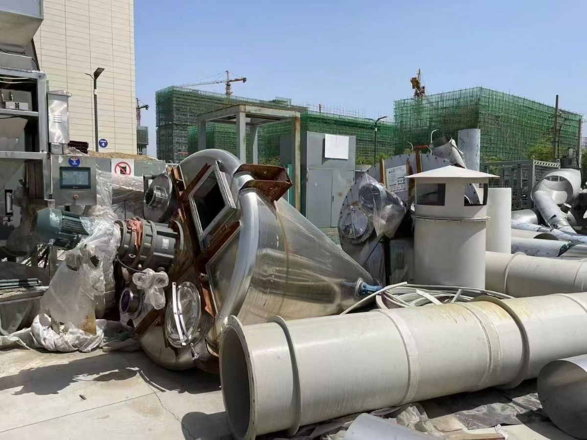 转让二手锥形混合机 容积3立方-4立方双螺旋锥形混-2