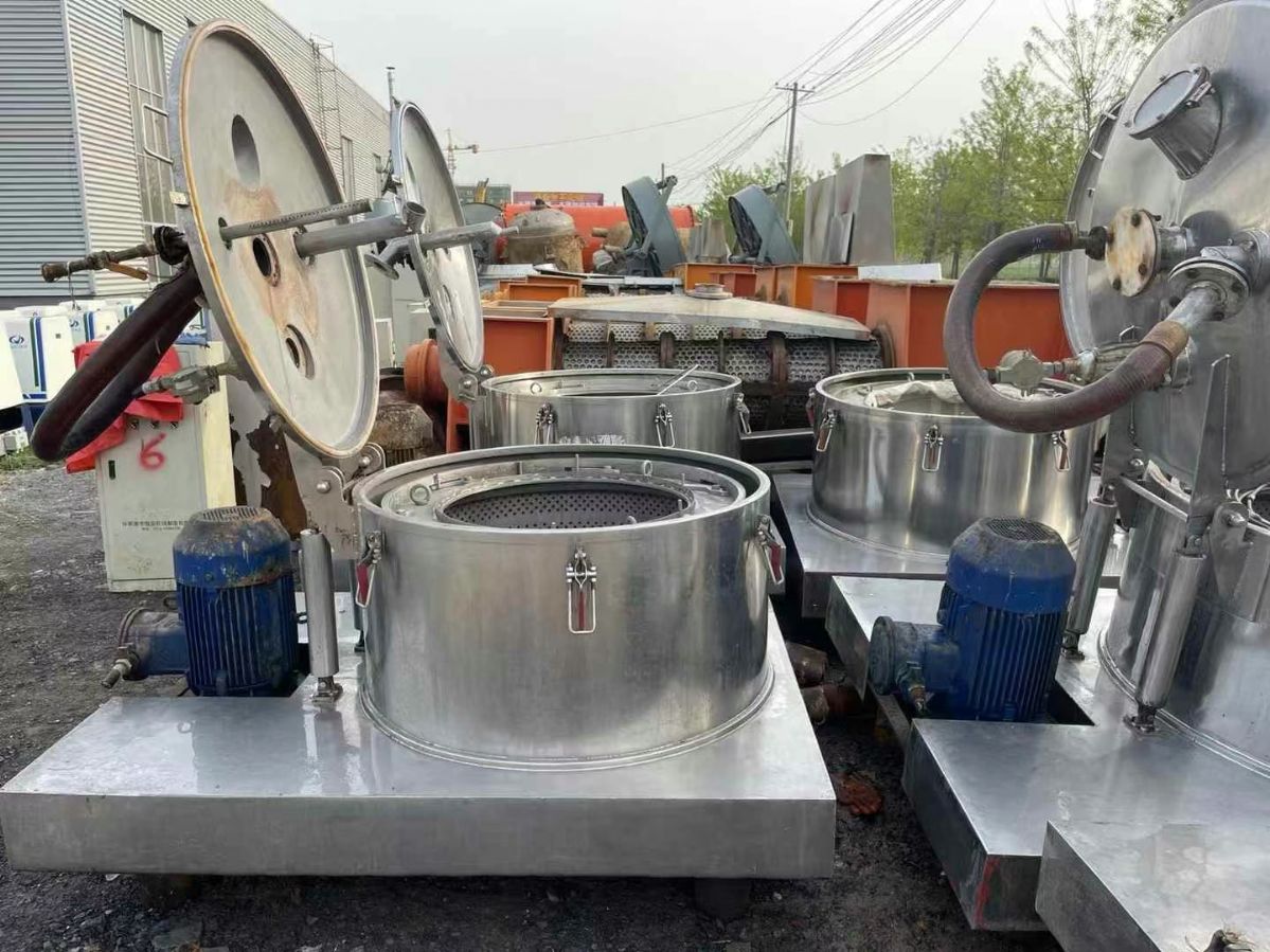 转让二手平板离心机 四台1000型全不锈钢平板吊带-1