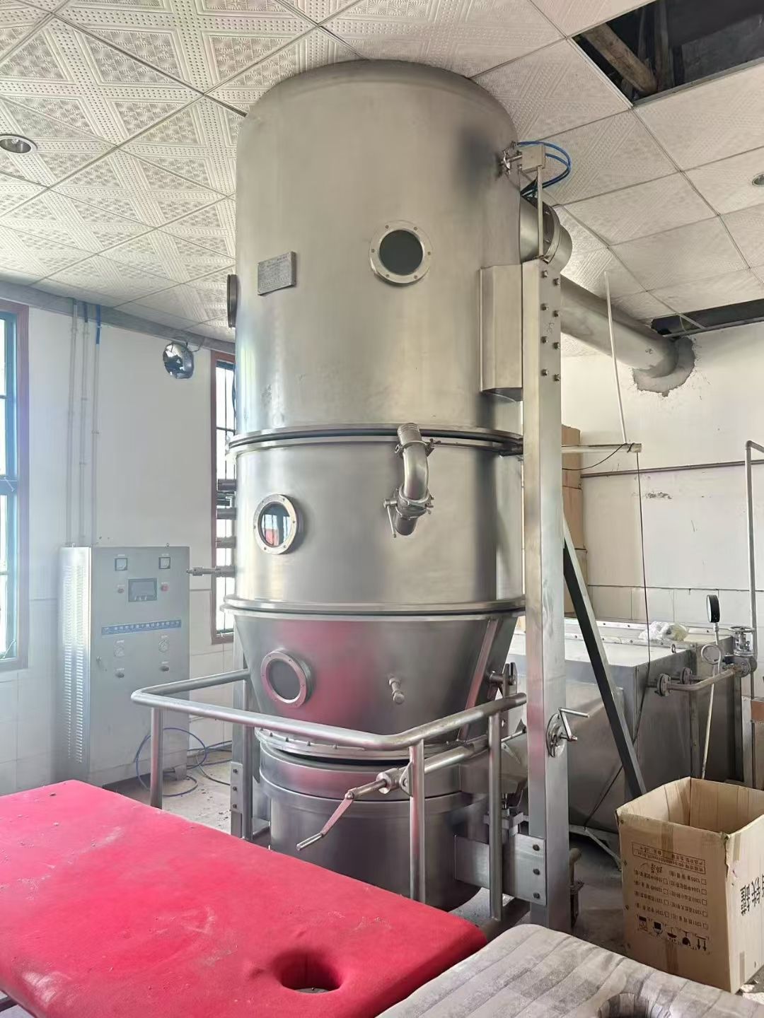 转让二手沸腾制粒机 一套FL-120型高效沸腾制粒-2