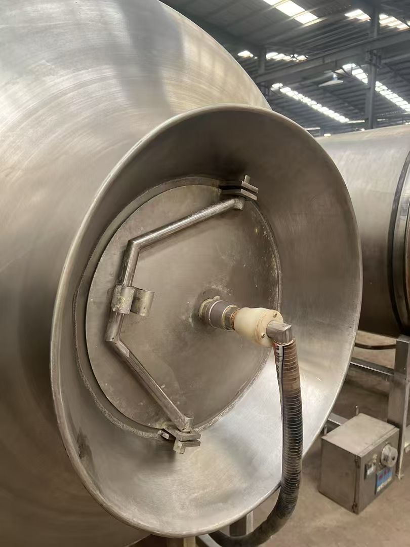 转让二手真空滚揉机 两台容积1600升可变频调速真-1