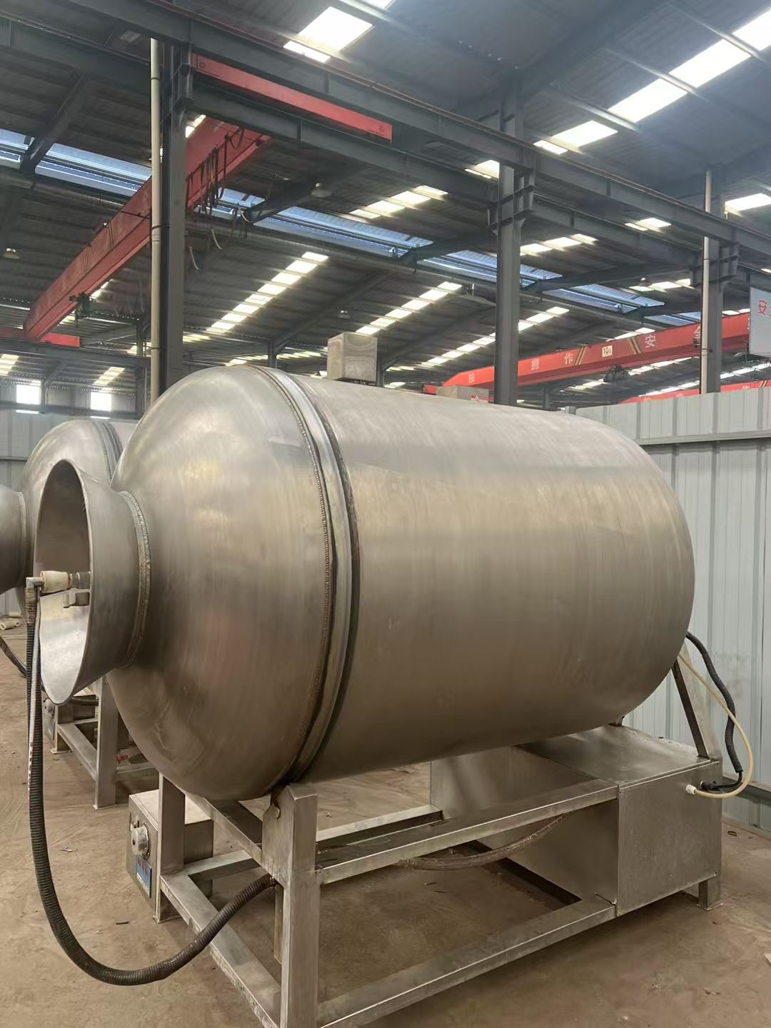 转让二手真空滚揉机 两台容积1600升可变频调速真-2