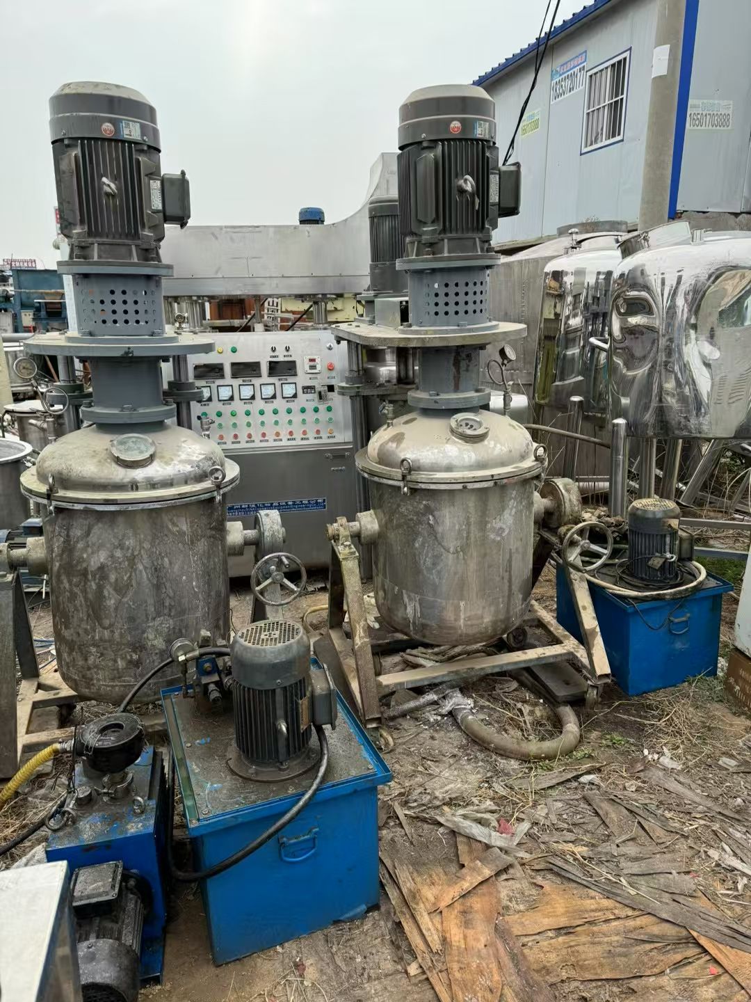 转让二手真空分散机 容积180升-200升立式真空-2